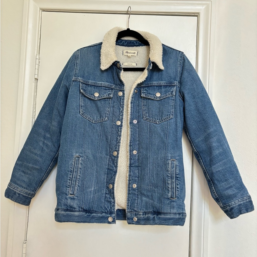 Madewell Oversized Sherpa Denim Jacket